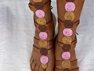 beaded sandals