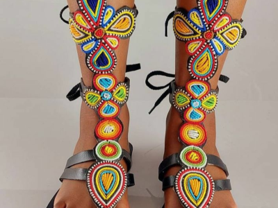 beaded sandal