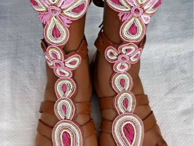 beaded sandals