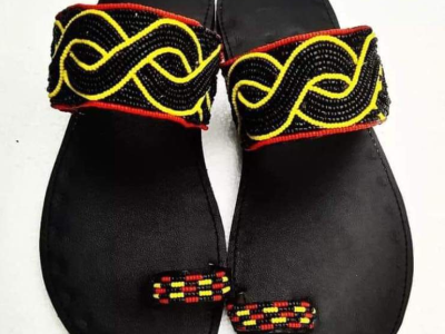 beaded slipper
