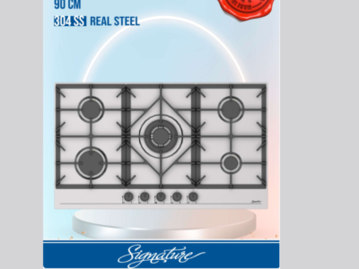 PLAQUE A GAZ ENCASTRABLE SIGNATURE MOON BM902VS