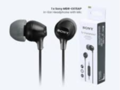 WIRED EARPHONE WITH MIC	MDR-EX15APBZE