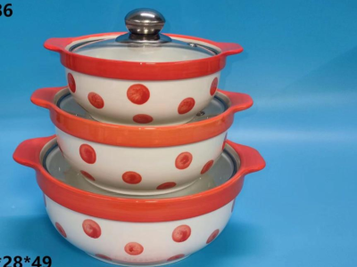 serie de 3 assiettes en ceramique