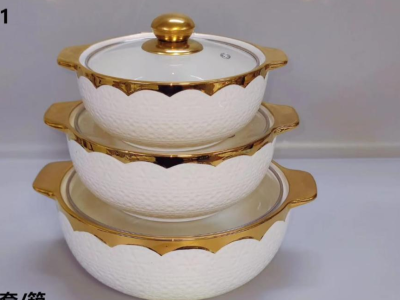 serie de 3 assiettes en ceramique