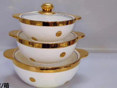 serie de 3 assiettes en ceramique