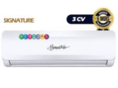 CLIMATISEUR SIGNATURE 3CV - 24000 BTU/H AVEC LIASON - GAZ R410