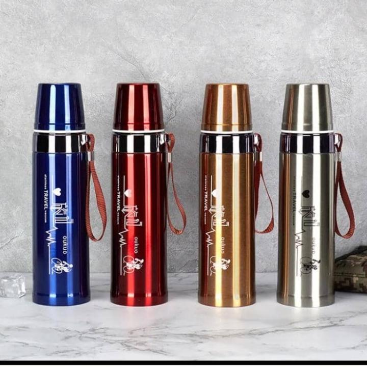 Stainless steel hot water flask