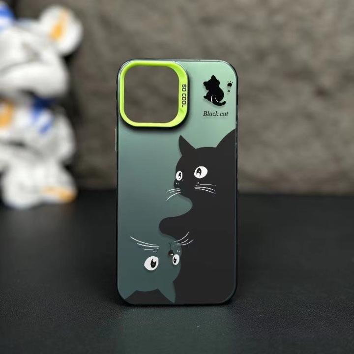Art black cat Case