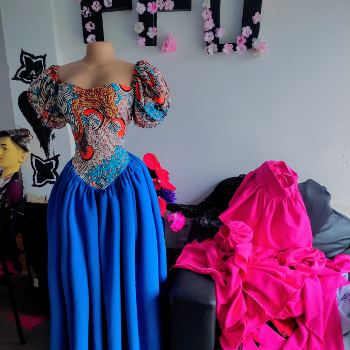 Female designer wears