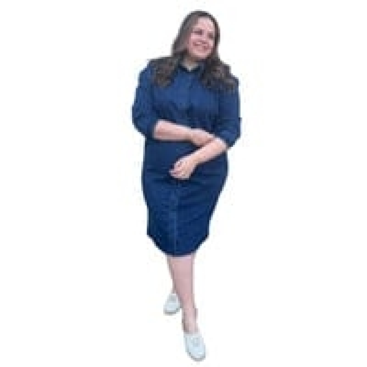 robe bleue en jean