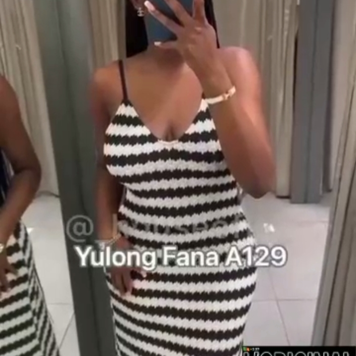 robe noire et blanche