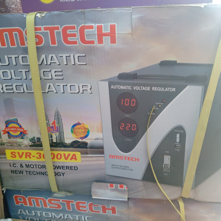 Amstech 3000VA stabilizer readily available in quantity and good German quality