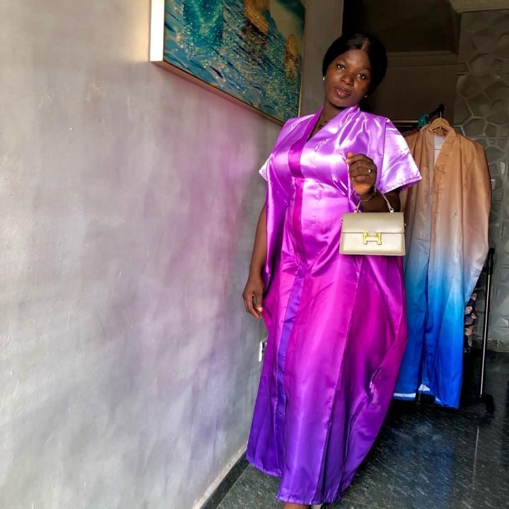 Simple gown 
Available in this same colour