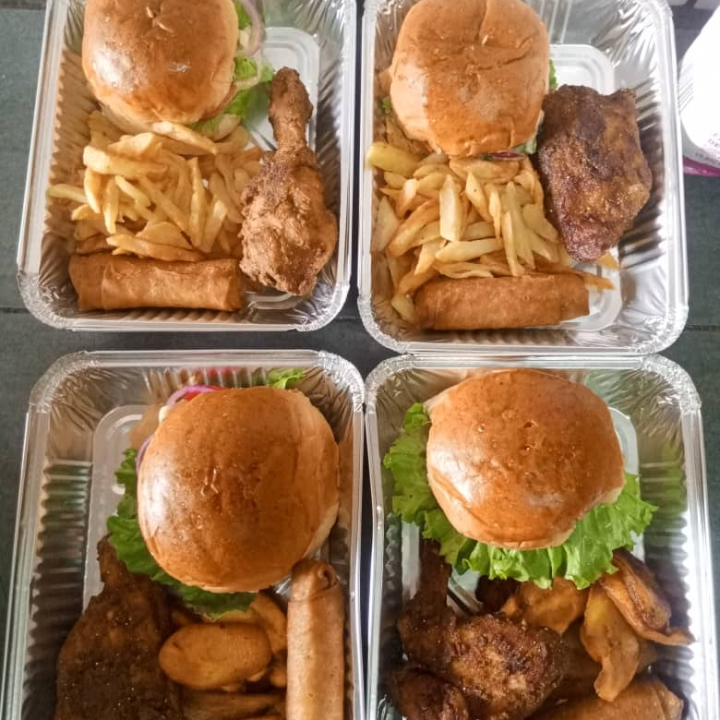 gamelles hamburger poulet frites