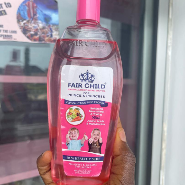 Fair child body oil