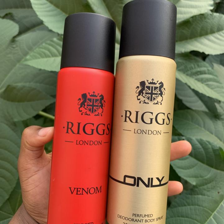Riggs’s body spray and Ramz lattafa spray
