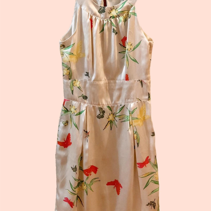 robe fleurie en soie