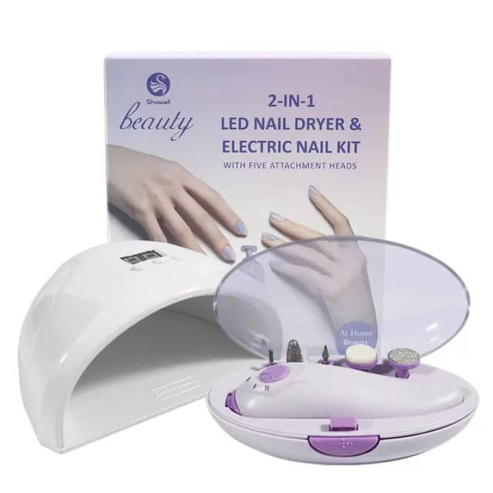 seche vernis + kit electrique de lime a ongle