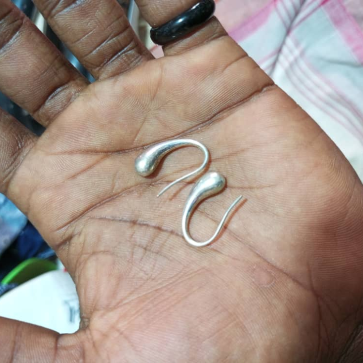 Silver earrings