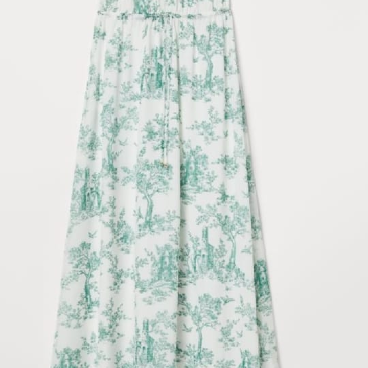 robe fleurie verte