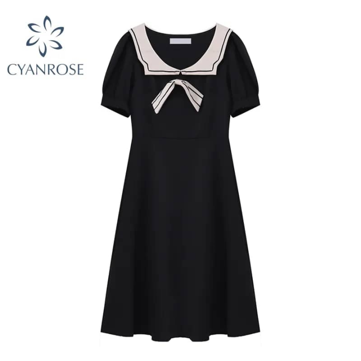 robe noire style écolière