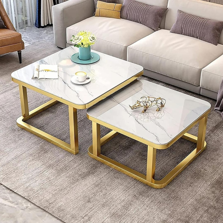 table double en marbre