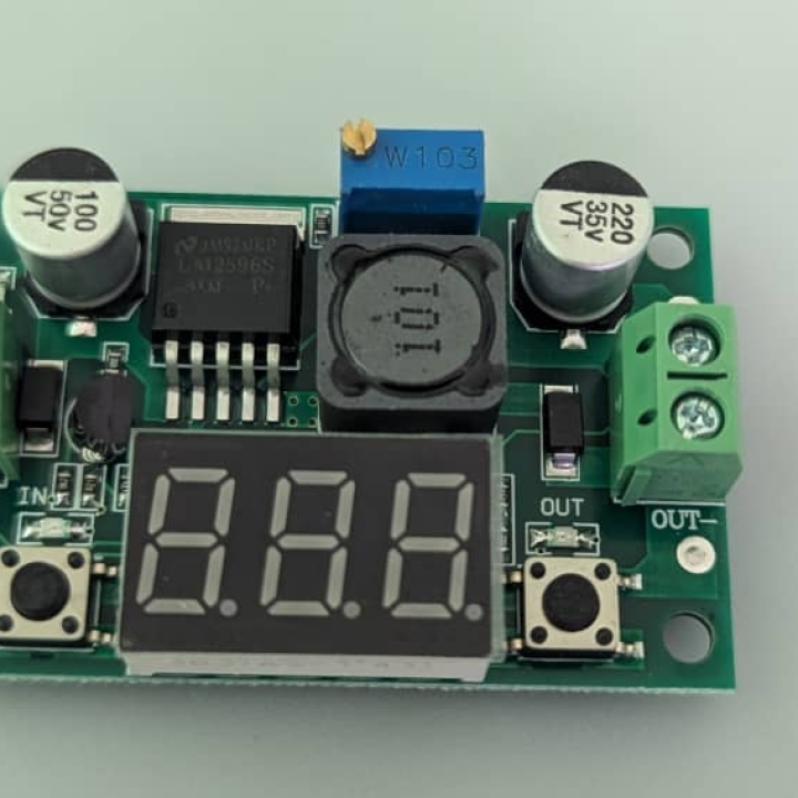 Buck converter with display