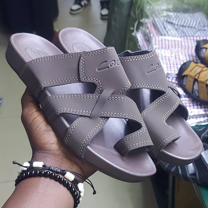 babouches hommes marron