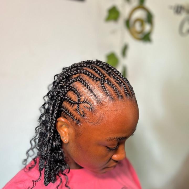 short fulani braids