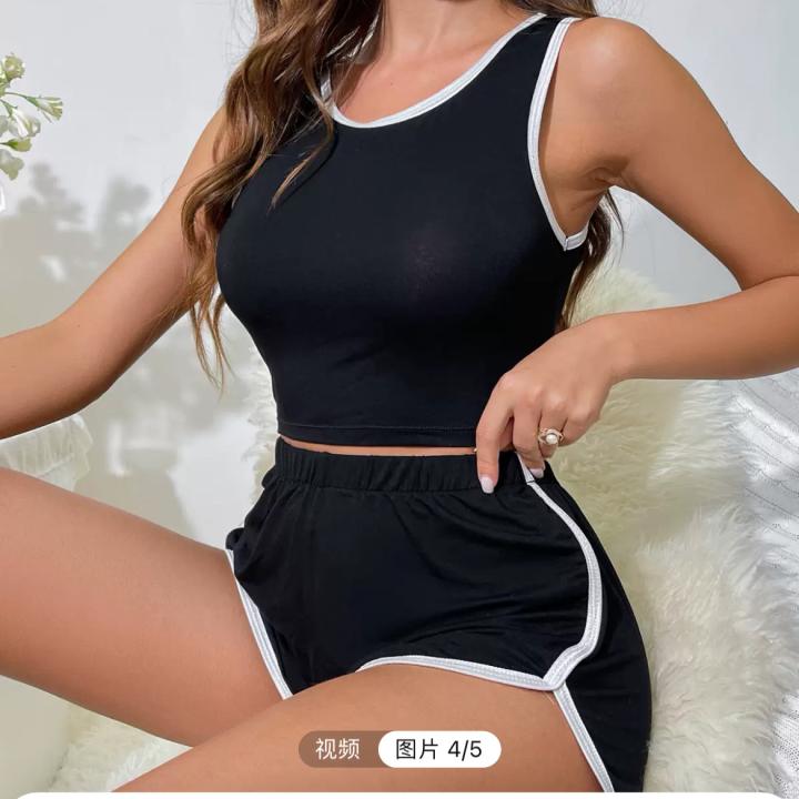biker short snd top