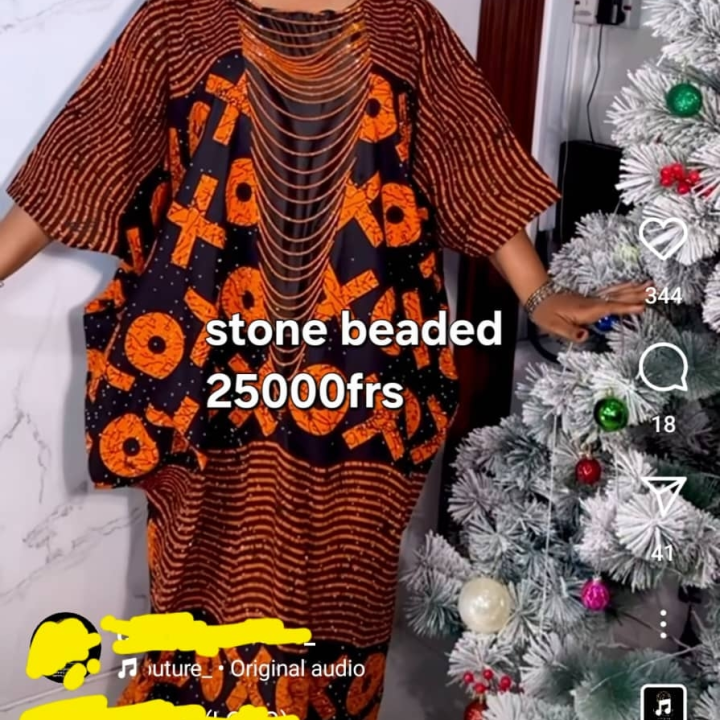 Ankara bubu gown