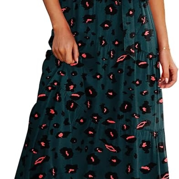 robe paysanne verte