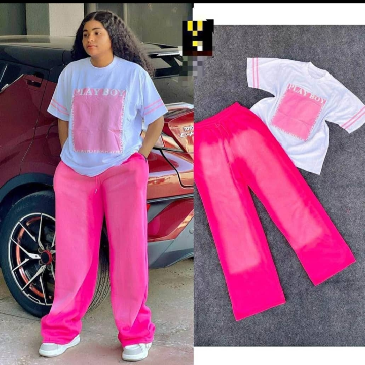ensemble femme de couleur rose