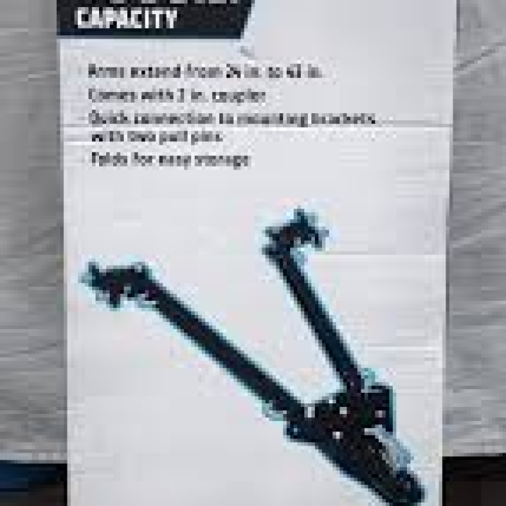 Haul-Master Tow Bar Adjustable Steel Black Powdercoated 5000 Lb. Capacity Kit
