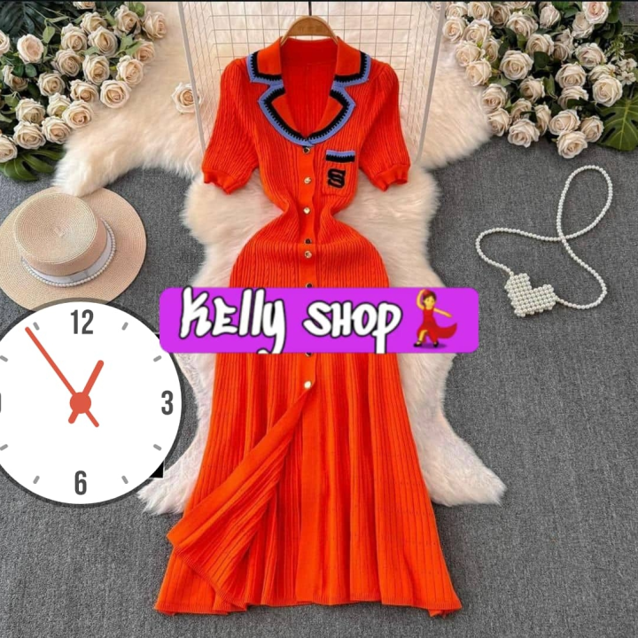 robe orange