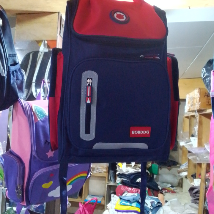 sac de classe bleu rouge