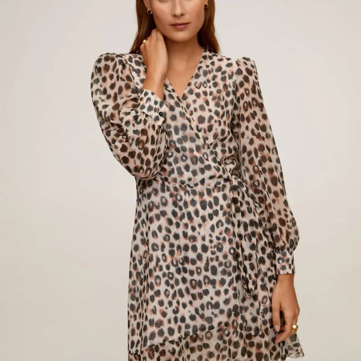 robe imprimée léopard