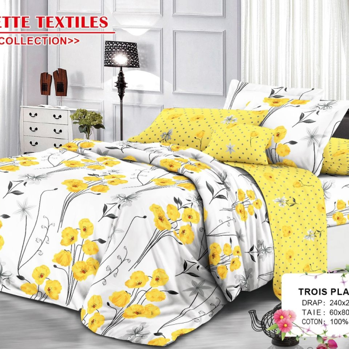 draps en coton 100%