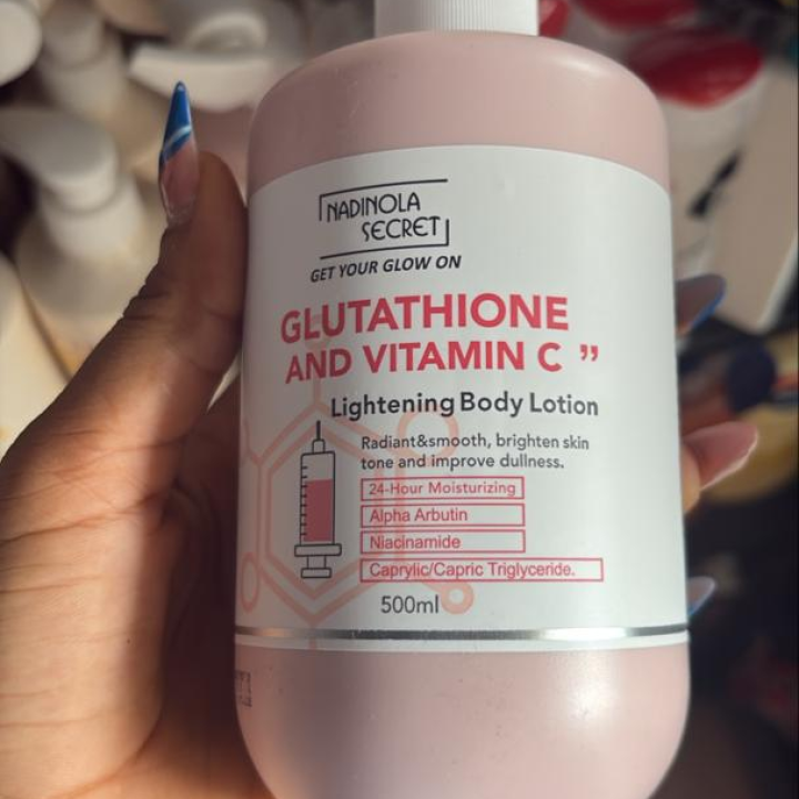 glutathione vitamin c body lotion Nadinola Glutathione and Vitamin C Body Lotion 🛒 14500 To place order  contact ☎️081..630..528..92 on WhatsApp We deliver nationwide  #skincareroutine #bodycareproducts #lighteningbodylotion  #brighteningskincare #skincarevendorinportharcourt main image 1