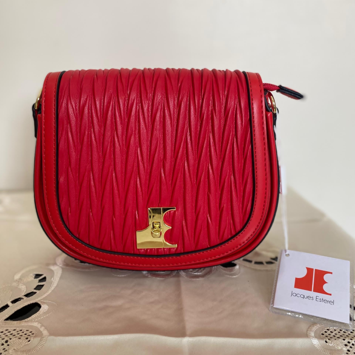 sac à main rouge Jacques Esterel