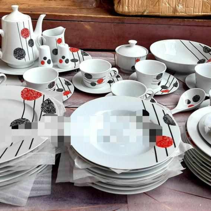Service en porcelaine de 50 pièces