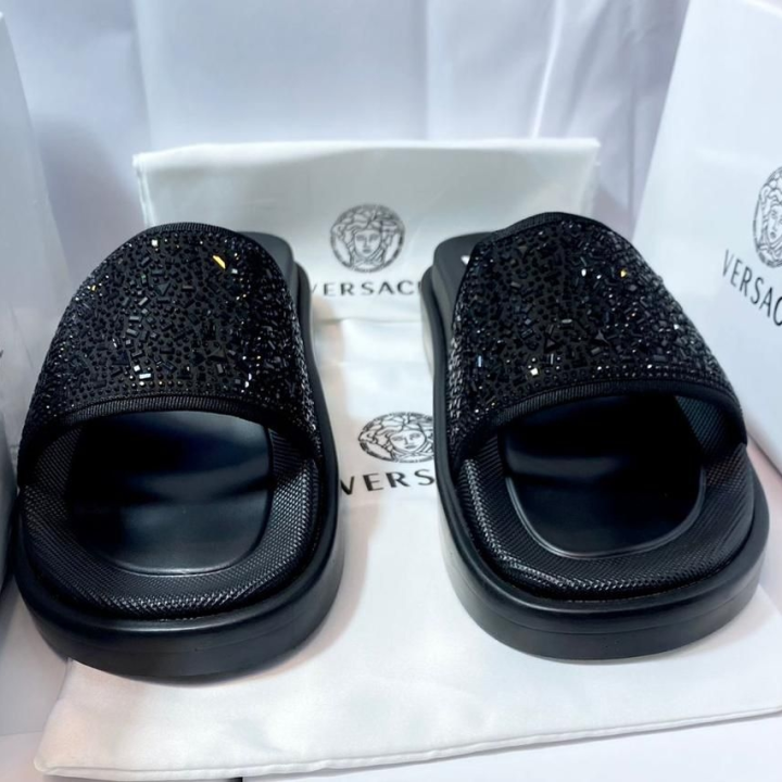 babouches hommes noire