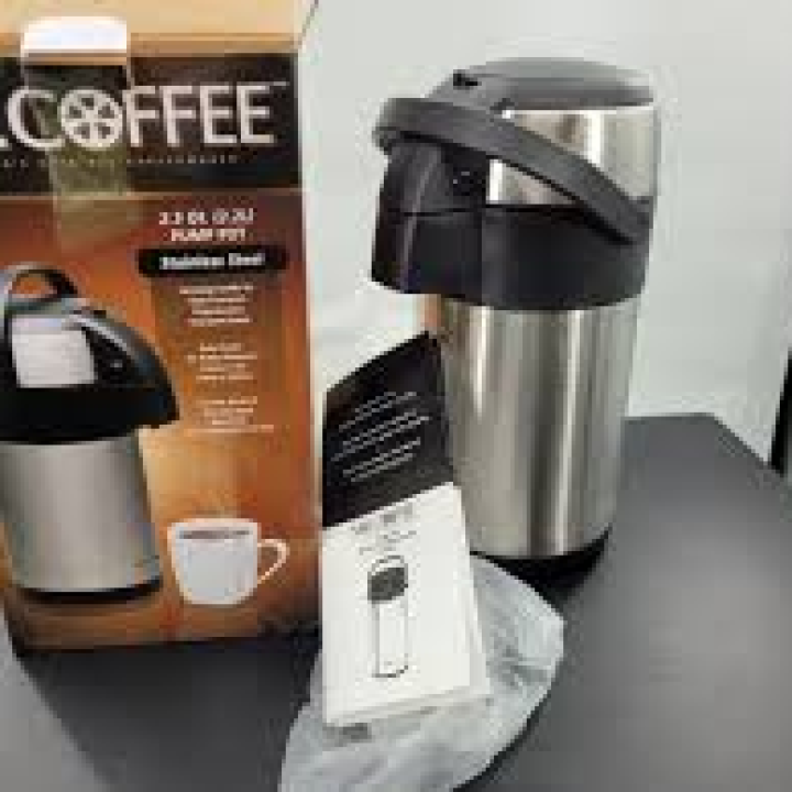 Mr. Coffee 2.3 Quart Brushed Stainless Steel Pump Coffee Pot