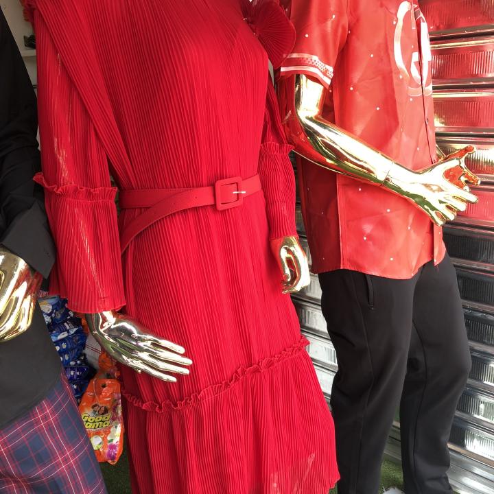 Red gown