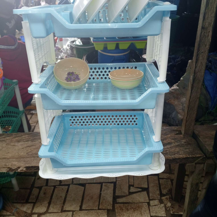 Plastic plate stand