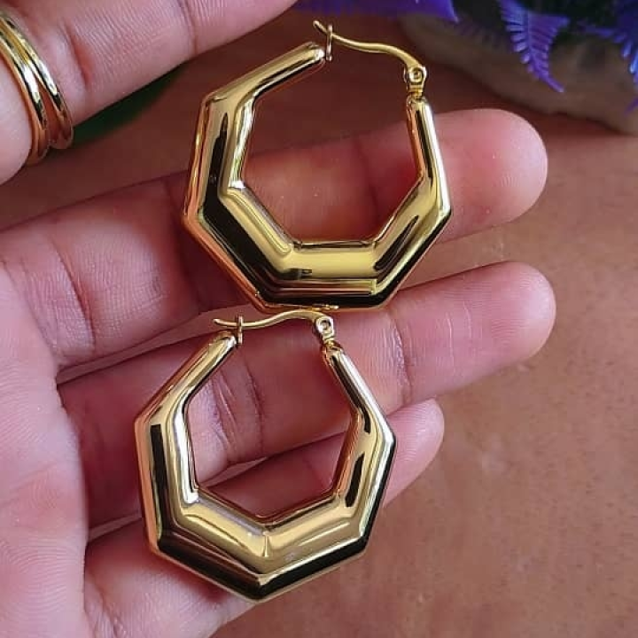 paire de boucle doré