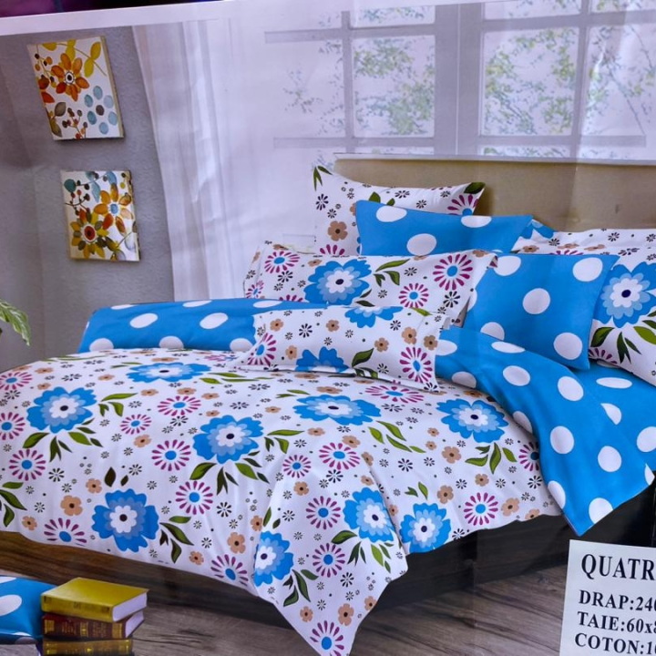 draps housse en cotton