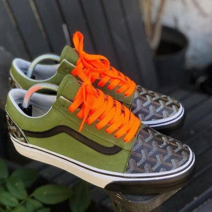 vans old school green black for men