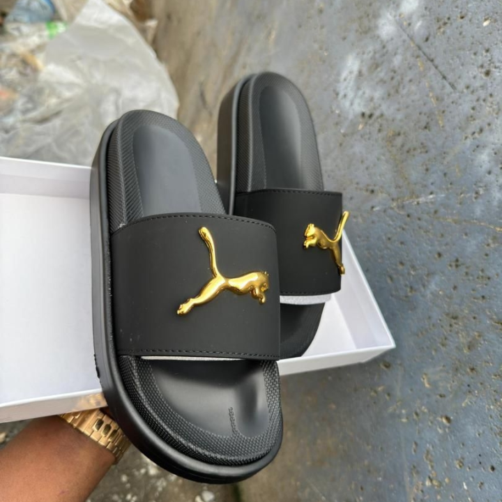babouches hommes noire