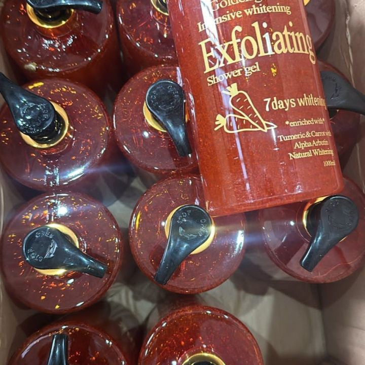 Golden glow shower gel